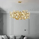 Axyaa Crystal Chandelier Pendant Light for Living and Dining Room