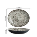 Axyaa Ceramic Salad Plate Set of 4