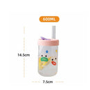 Axyaa Bubble Boba Milk Tea Glass Bottle - Leakproof and Heat-resistant Drinkware