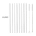 Axyaa Glass Straw Set: Reusable Straws for Smoothies & Cocktails