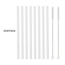 Axyaa Glass Straw Set: Reusable Straws for Smoothies & Cocktails