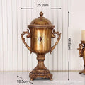 Axyaa Resin Relief Decor Jar: European Style, Retro Storage Vase & Handicraft for Home Decor
