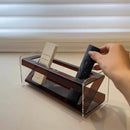 Acrylic Remote Control Organizer Holder Rack by Axyaa - Clear Display Box