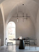 Axyaa Modern Minimalist Black Gold Ceiling Pendant Light 2026 LED Dimmable Lamp