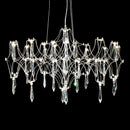 Axyaa Luxury Crystal Chandelier for Home Decor - Modern Chrome Plating
