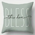 Axyaa Welcome Home Bless This Home Pillows Pattern Cushion Cover