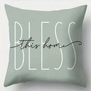 Axyaa Welcome Home Bless This Home Pillows Pattern Cushion Cover