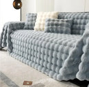 Axyaa Rabbit Plush Sofa Towel: Soft, Warm, Luxurious Velvet Throw Blanket