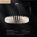 Axyaa Crystal Flower Chandelier - Minimalist Style for Living Room, Bedroom, and Hall