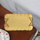 Axyaa Retro Bow Tie Resin Dessert Plate | Home Decor Fruit Tray Jewelry Organizer