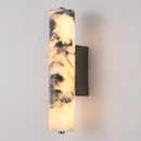 Axyaa Marble Wall Light Black Metal Dimmable Sconce Stone Lamp