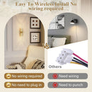Axyaa Crystal LED Wall Lamp - Remote Control Dimmable, Rechargeable, 10000mAh, Battery-Powered