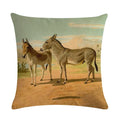 Axyaa Retro Horse Print Cushion Cover for Home Decor 45x45cm