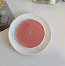 Axyaa Ceramic Dessert Plates: Colorful Underglaze Cake and Dining Plate Set