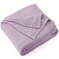 Axyaa 6-Layer Cotton Muslin Summer Blanket - Lightweight, Breathable, Room Decor