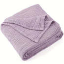 Axyaa 6-Layer Cotton Muslin Summer Blanket - Lightweight, Breathable, Room Decor