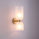 Axyaa Glass Shade Wall Lamp: Modern Luxury Bedroom Lighting