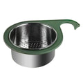 Axyaa Sink Drain Basket Stainless Steel Filter Shelf Kitchen Organizer
