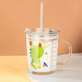 Axyaa Unicorn Kids Milk Cup with Scale & Straw Lid.