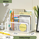 3-Tier Black Metal Mesh Desk Organizer by Axyaa for Documents, Books & Magazines