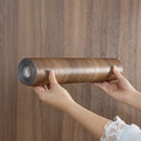 Axyaa Wood Grain Self-Adhesive Wall Sticker Roll, Easy Renovation 40*500cm