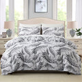 Leaf Plant Duvet Set, Boho Quilt Cover, Home Bedding by Axyaa