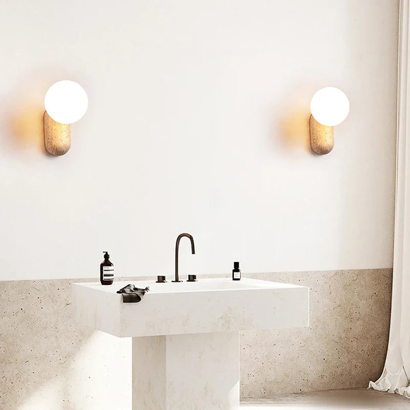 Axyaa Nordic LED Wall Sconce for Bedroom, Staircase, Bathroom - Minimalist Japanese Design