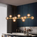 Axyaa Modern Pendant Chandeliers for Living Room, LED Hanging Light for Indoor Lighting