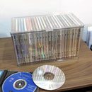 Axyaa Acrylic CD Record Game Cartridge Storage Box with Cover, Transparent Organizer