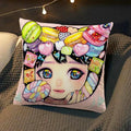 Axyaa Anime Pillow Cover by Chisato Tatumi for Sofa Room Decor and Wedding Gift