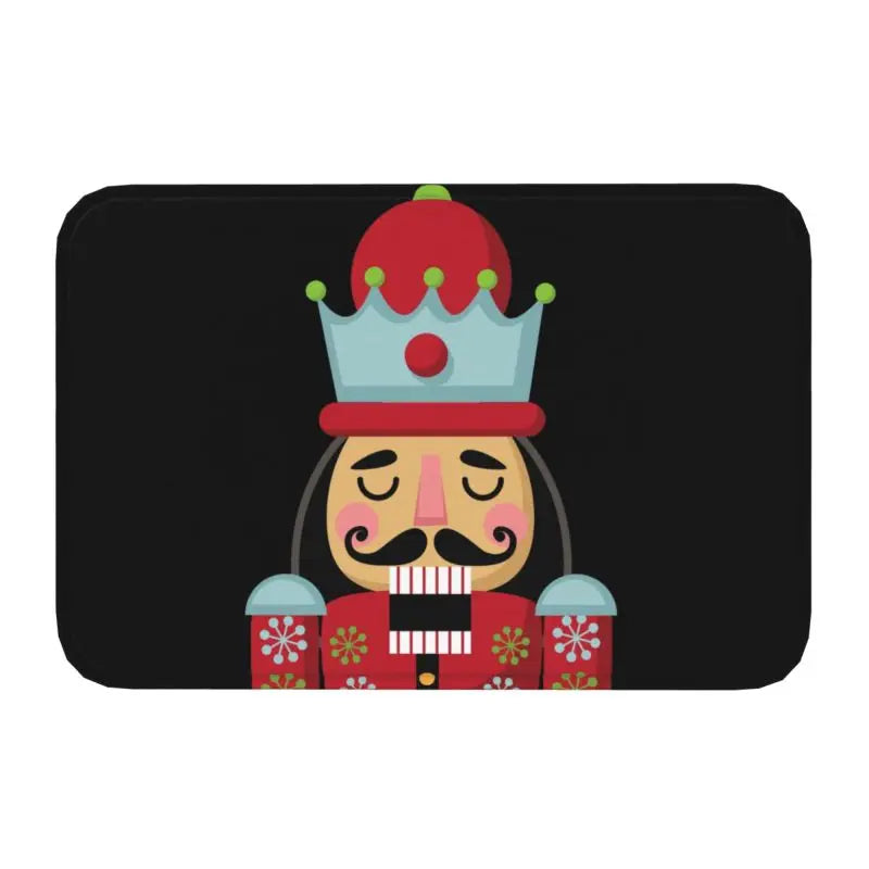 Axyaa Nutcracker Soldier Doll Door Mat Home Decor