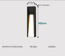 Axyaa Outdoor LED Wall Lamp Black Exterior Lighting AC110 220V for Patio Garden Entryway