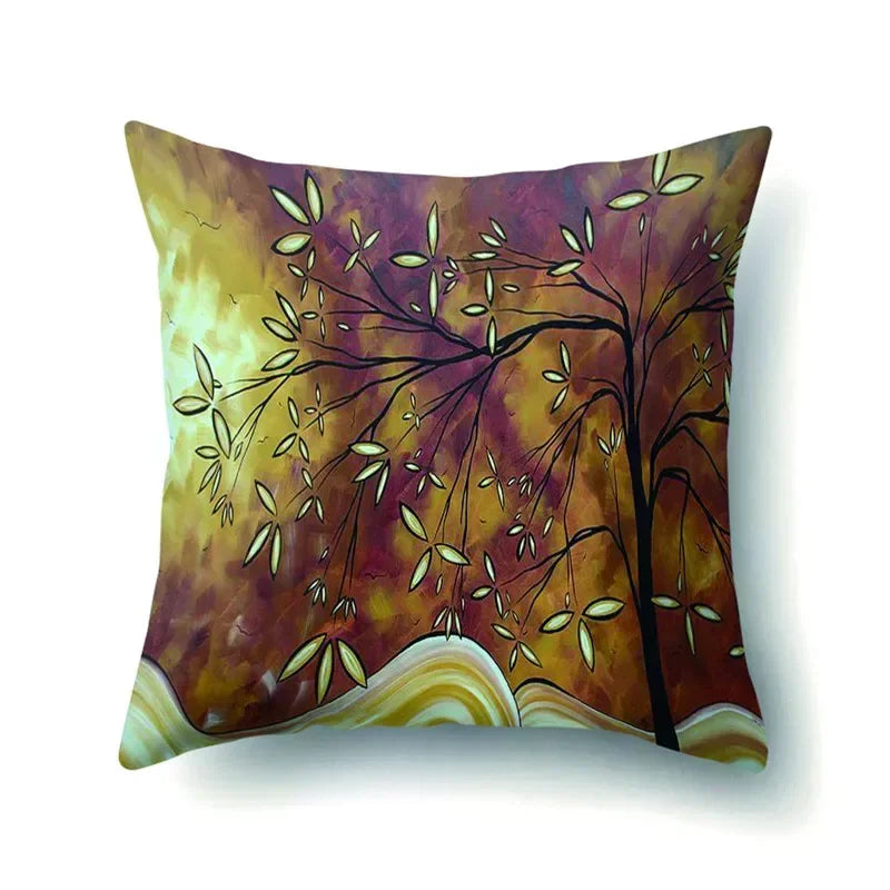 Axyaa Retro Floral Pillow Case 45x45cm