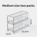 Axyaa Multi-layer Stackable Transparent Makeup & Storage Box - Desktop Organizer & Pill Holder