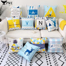 Axyaa Nordic Elk Ins Print Cushion Cover Sleep Sofa Pillow Case Office Home Decor