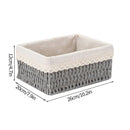 Large Woven Storage Basket Organizer by Axyaa - Home Closet Clothes Box