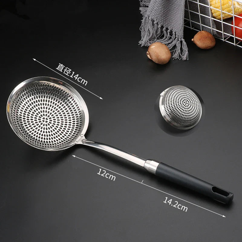 Axyaa Stainless Steel Water Colander Food Strainer Sieve - Kitchen Gadget