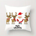 Colorful Deer & Christmas Patterns Pillowcase - Axyaa Home Decor Cushion Cover