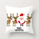 Colorful Deer & Christmas Patterns Pillowcase - Axyaa Home Decor Cushion Cover