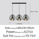 Axyaa Black Glass LED Ceiling Chandelier for Living Room Bedroom Dining Table