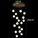 Axyaa Modern Duplex Staircase Pendant Light - Villa Magic Bean Style