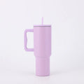 Axyaa Stainless Steel Vacuum Tumbler Mug Handle Straw Lid Cold Hot Drink Travel Car