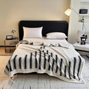 Axyaa Double Layer Artificial Lamb Wool Blanket: Thick & Cozy Sofa Throw for Fall/Winter