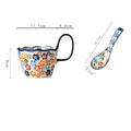 Axyaa Hand Drawn Handlebar Ceramic Mug for Coffee, Tea & Water - 400ML