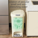 Axyaa Double Pedal Trash Can with Lid - Creative, Large Capacity for Kitchen, Bathroom