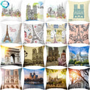 Axyaa French Landscape Pillowcase: Custom European-style Cushion Cover for Home Decor