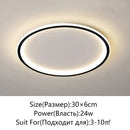 Axyaa Modern Gold/Black LED Ceiling Light for Home Lighting