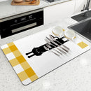 Axyaa Christmas Gingerbread Pumpkin Absorbent Drying Mat