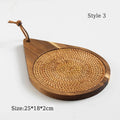 Axyaa Solid Wood Heat Insulation Mat, Anti-Scalding Table Mat-Coaster