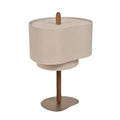 Nordic Style Wood Table Lamp with Cloth Shade by Axyaa – Vintage Design for Home and Hotel
